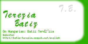 terezia batiz business card